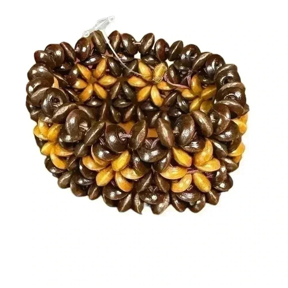 Hawaiian Wood Bean Bracelet - Picture 4 of 4